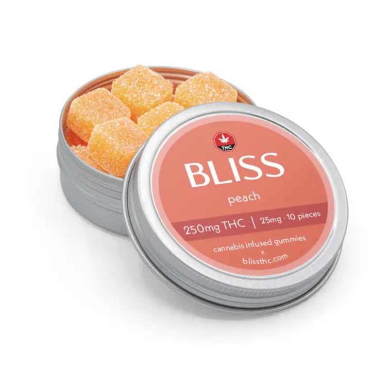 Bliss Edibles – Peach (250mg THC)