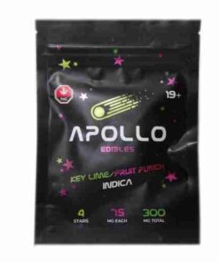 Apollo Edibles – Key Lime/Fruit Punch Shooting Stars 300mg THC Indica