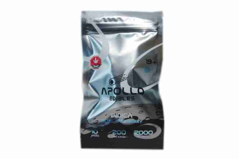 Apollo Edibles – Blue Raspberry Shooting Stars 2000mg THC Indica