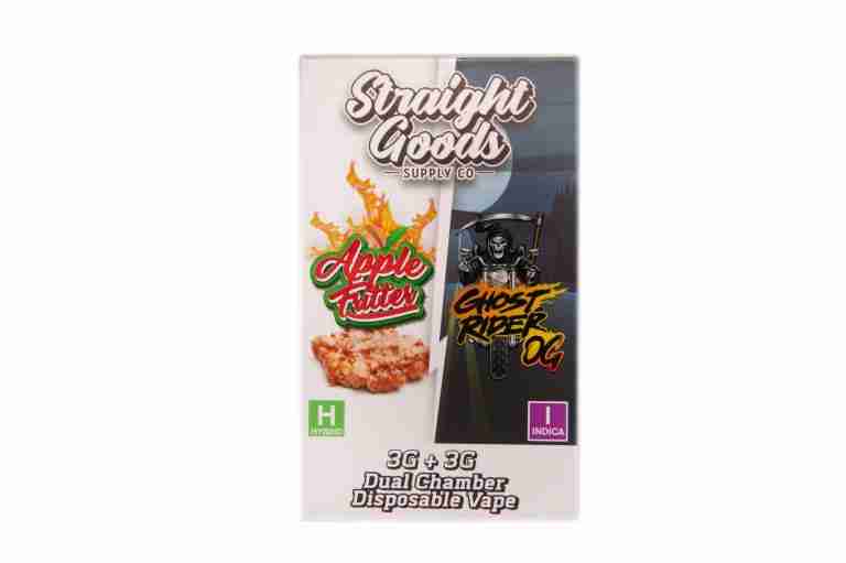 * Straight Goods Dual Chamber Vape – Apple Fritter + Ghost Rider OG (3 Grams + 3 Grams) - Image 3