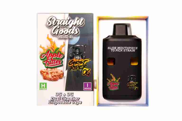 * Straight Goods Dual Chamber Vape – Apple Fritter + Ghost Rider OG (3 Grams + 3 Grams)