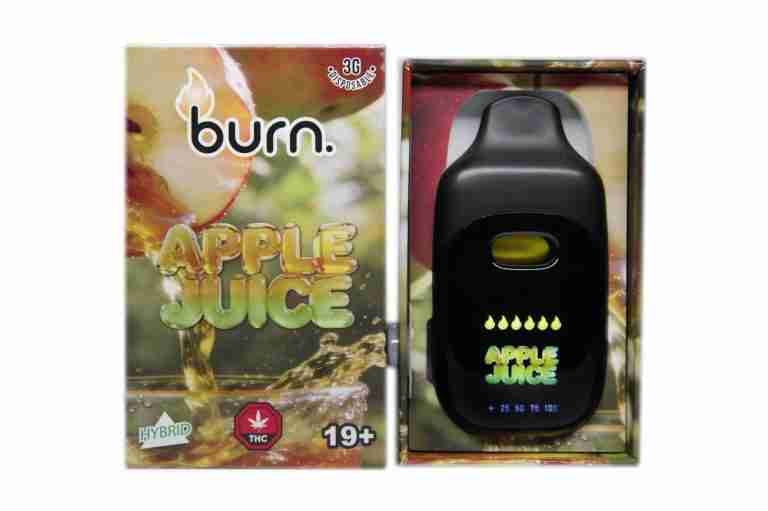 *New* Burn LCD Disposable – Apple Juice (3 Gram) (Hybrid)