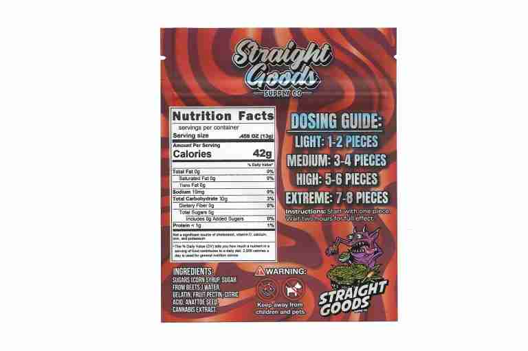 **New Product** Straight Goods Edibles – Black Cherry (300mg THC) - Image 3