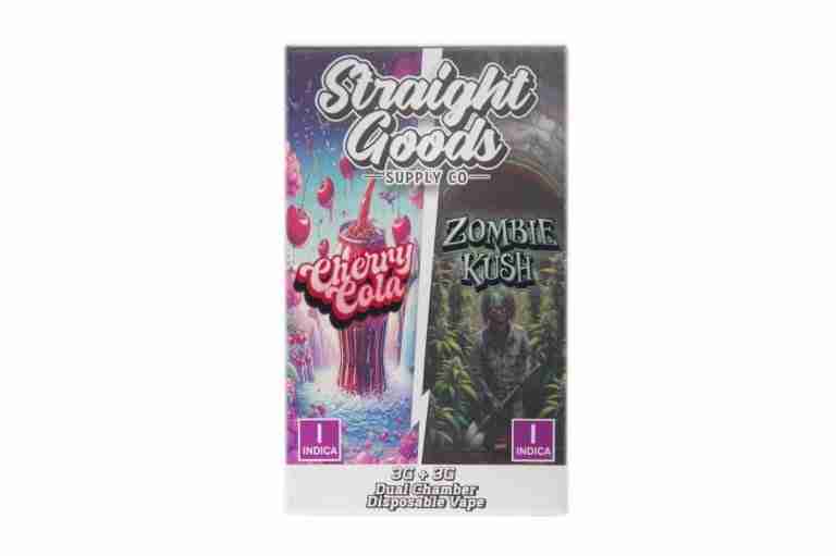 * New All Indica Strains with LCD Screen * – Straight Goods Dual Chamber Vape – Cherry Cola + Zombie Kush (3 Grams + 3 Grams) - Image 2