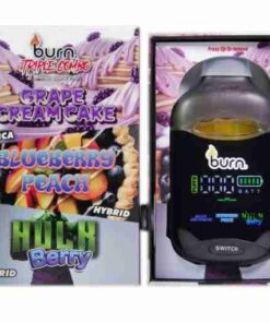 * New * Burn Triple Combo – Grape Cream Cake + Blueberry Peach + Hulk Berry (3 Gram)