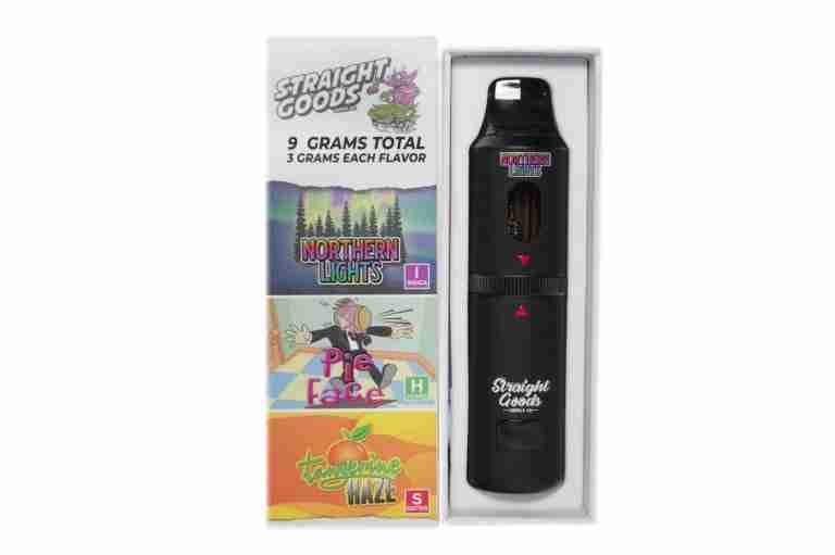 * New * Straight Goods Triple Chamber Vape – Northern Lights + Tangerine Haze + Pie Face (3 Grams + 3 Grams + 3 Gram)