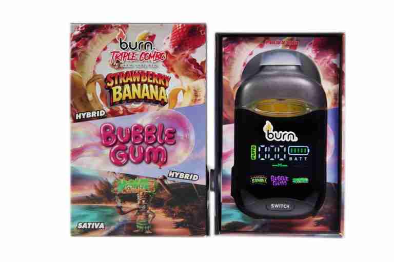 * New * Burn Triple Combo – Strawberry Banana + Bubblegum + Maui Wowie (3 Gram)