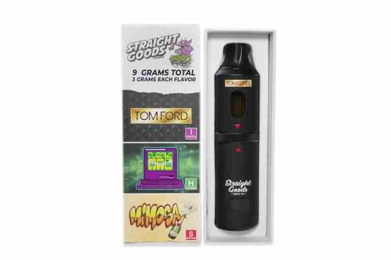 * New * Straight Goods Triple Chamber Vape – Tom Ford + Mimosa + Purple Mac (3 Grams + 3 Grams + 3 Gram)