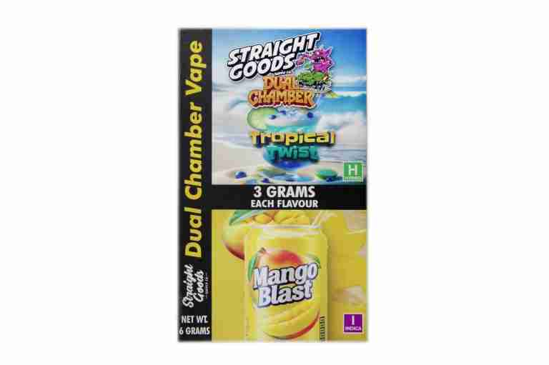 * New * Straight Goods Dual Chamber Vape – Tropical Twist + Mango Blast (3 Grams + 3 Grams) - Image 2
