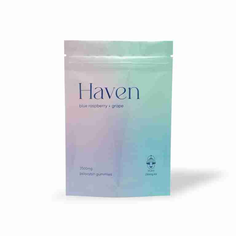 Haven – Blue Raspberry & Grape (3500mg Psilocybin Gummies) - Image 3