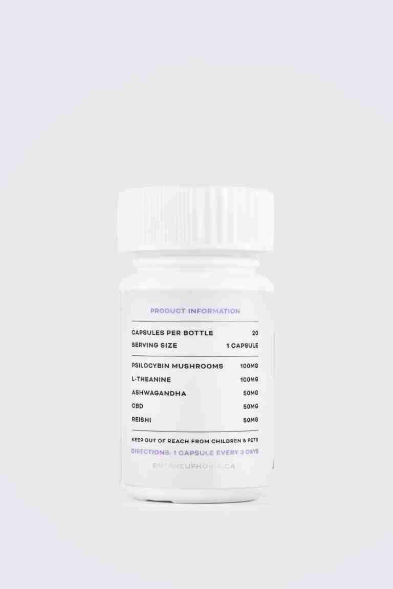 Euphoria Psychedelics – Micro Calm Capsules 2000mg - Image 2