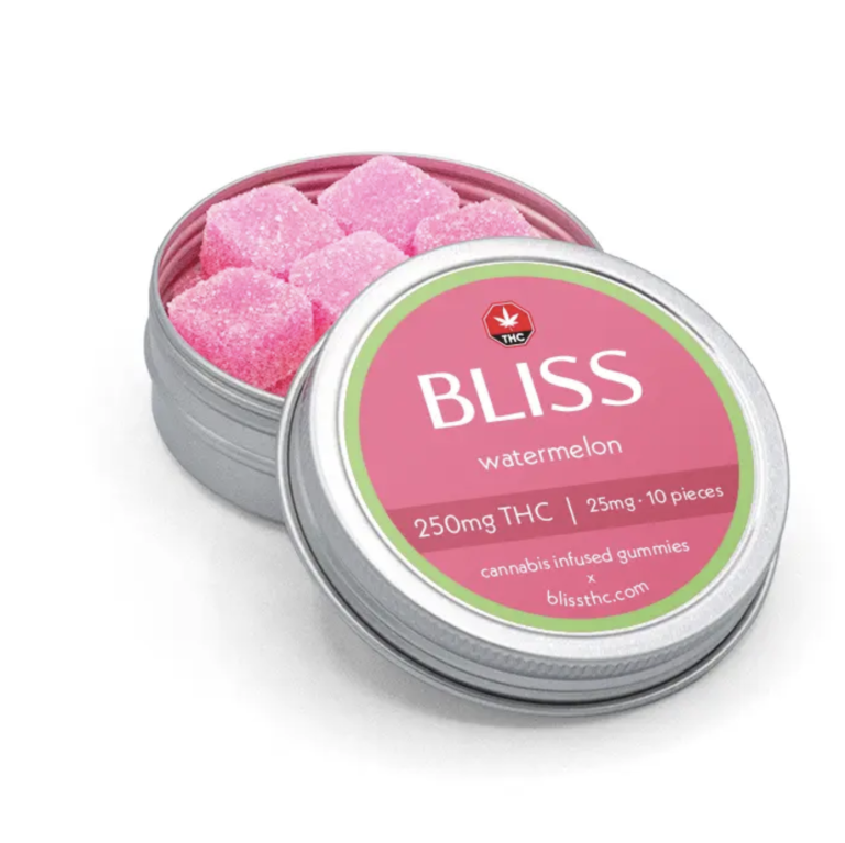Bliss Edibles – Watermelon (250mg THC)