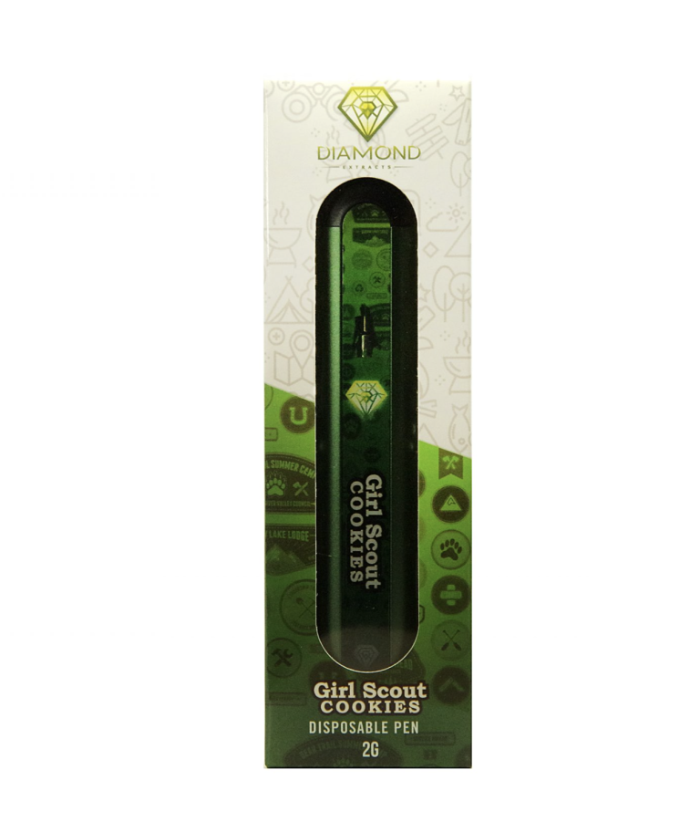 Diamond Concentrates 2 Gram Disposable (Distillate) – Girl Scout Cookies (Indica Dominant Hybrid)(2 Gram)