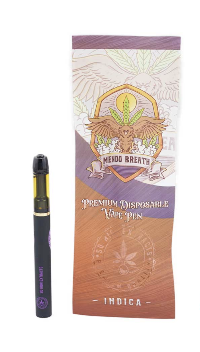 So High Extracts Disposable Pen – Mendo Breath (Indica) (1g)
