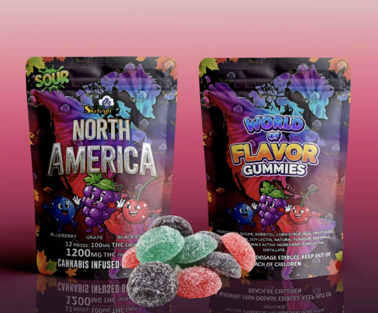 Sky High Edibles β World of Flavor Gummies β North America (1200mg THC)