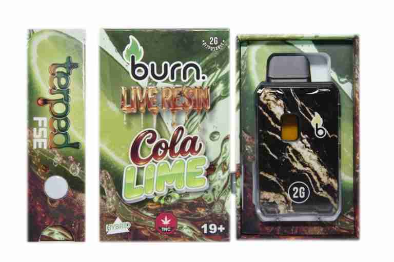 Burn FSE Terp’d Disposable – Cola Lime (2 Grams)