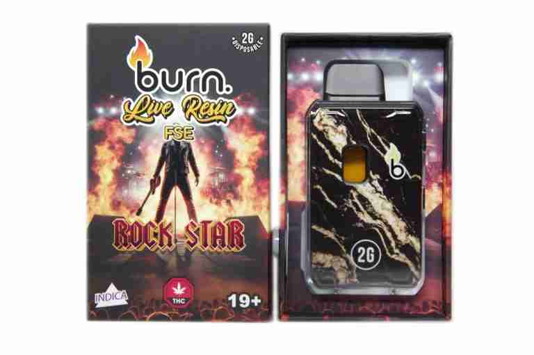 Burn Live Resin FSE Disposable – Rockstar (2 Grams)