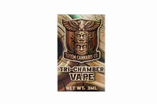 Totem Cannabis Co. Tri Chamber Vape – Snoop Dogg (Indica Dominant Hybrid) + Nuken (Indica Dominant Hybrid) + East Coast Sour Diesel (Sativa Dominant Hybrid) + Fruity Pebbles OG (Hybrid) (3 x 1 Gram) - Image 2