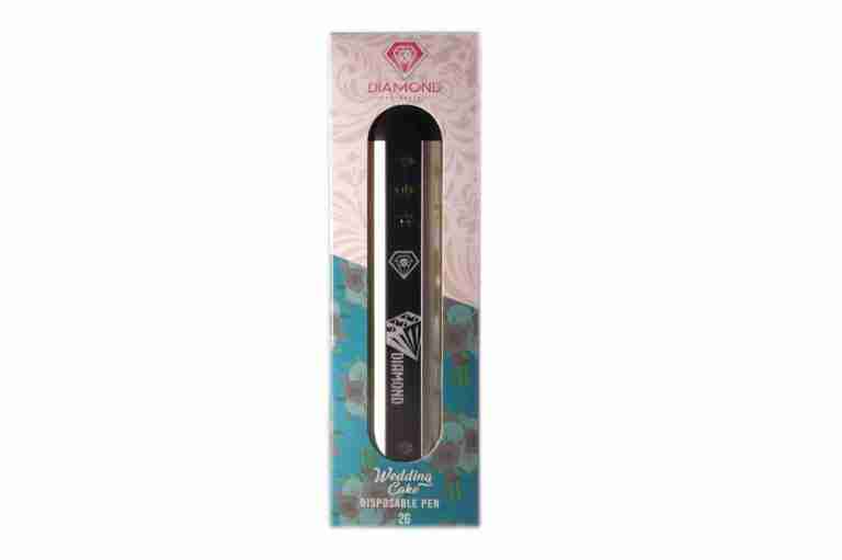 Diamond Concentrates 2 Gram Disposable (Distillate) – Wedding Cake (Indica Dominant Hybrid) (2 Gram)